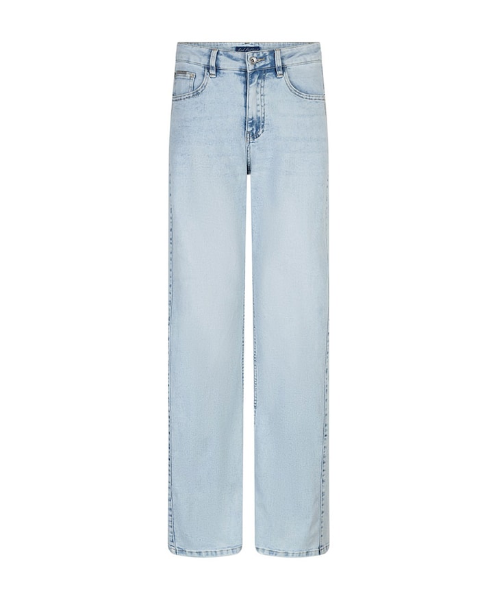 Claudette Slanted Seam Light Bleach dames jeans blauw