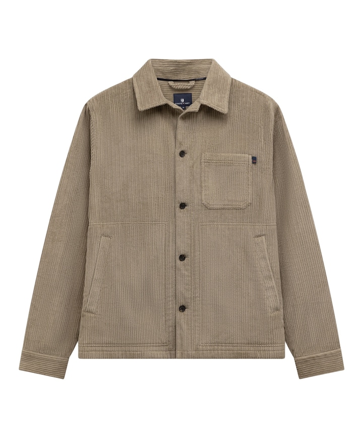 Heren overshirt beige