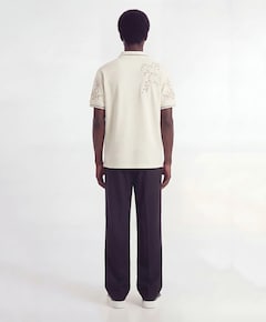 Heren polo ecru