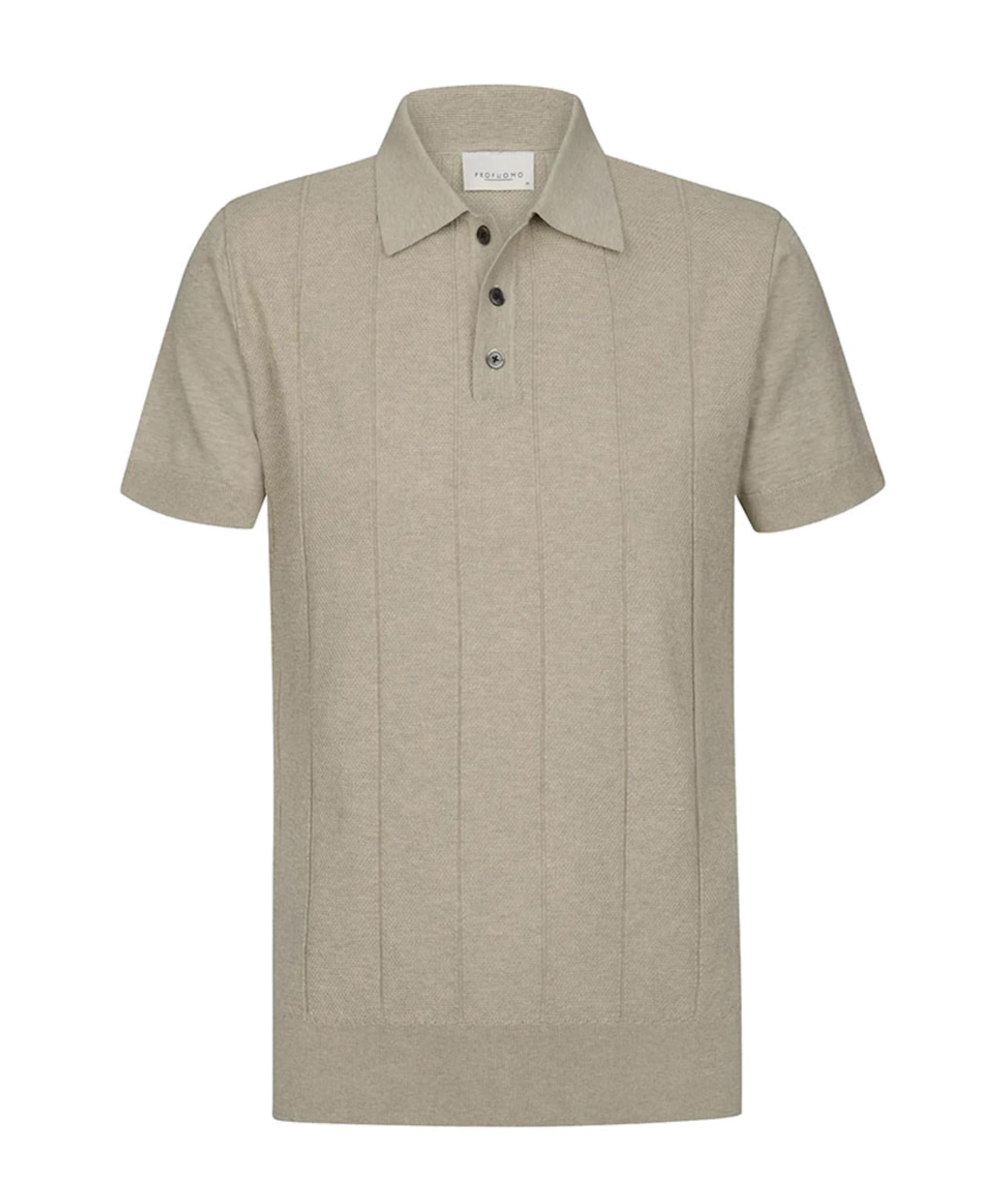 Heren polo beige