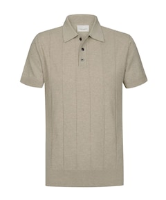 Heren polo beige