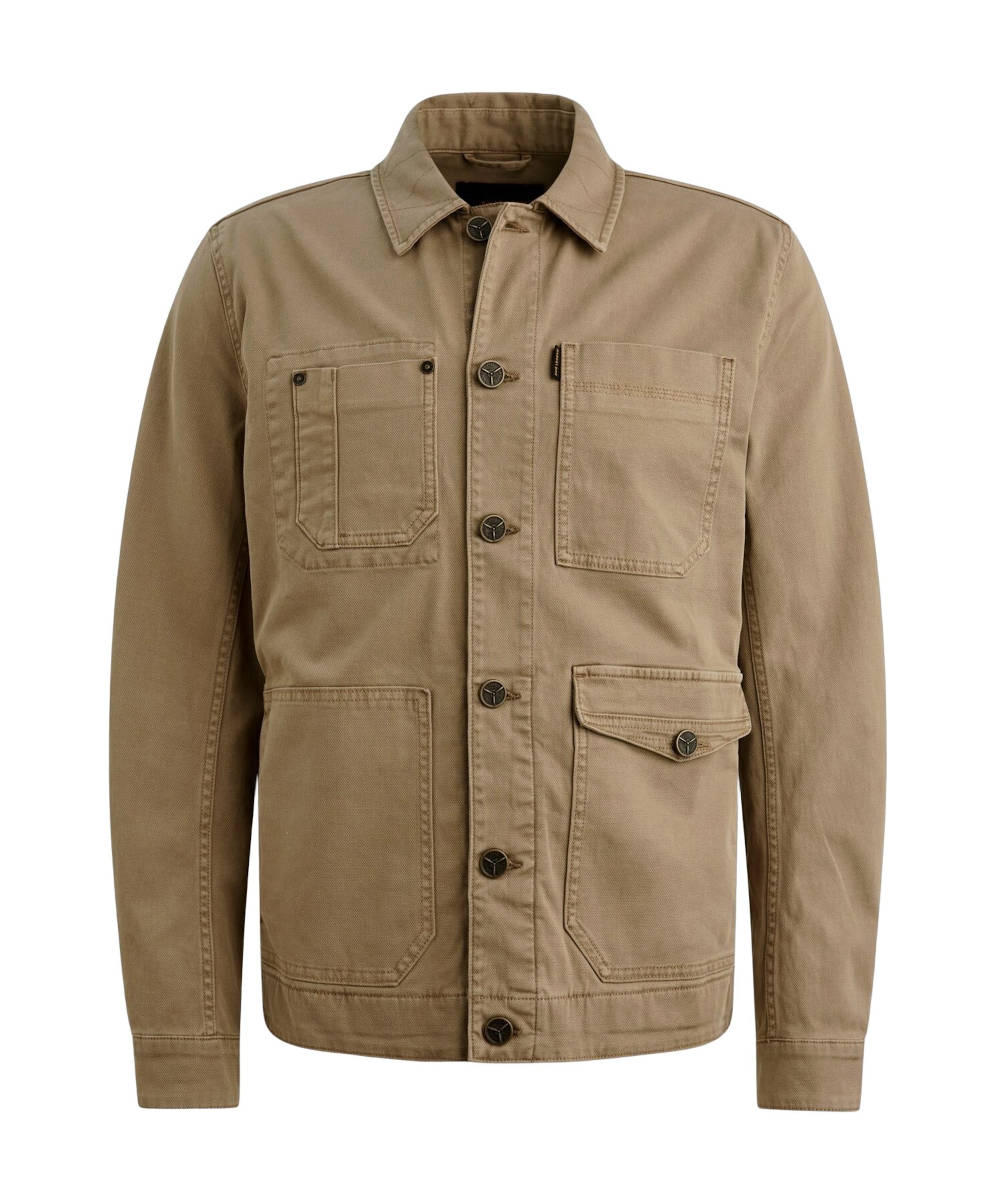 Heren spijkerjas beige