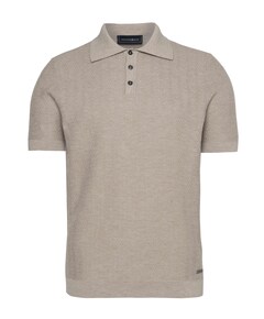 Heren polo beige