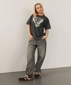 MELIKASY LOW WAIST jeans grijs