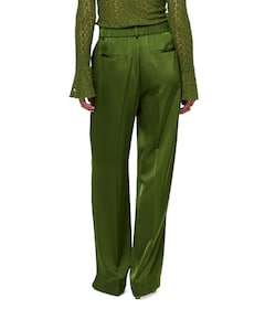 Jules satin smart dames broek groen