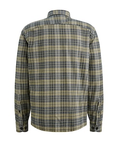 Heren overhemd lange mouw grijs