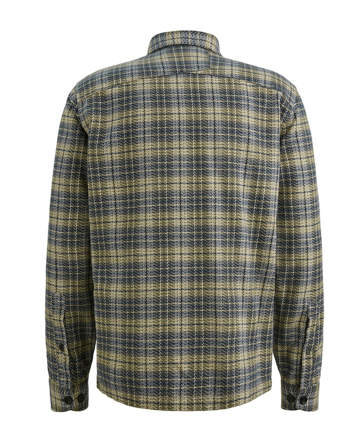 Heren overhemd lange mouw grijs