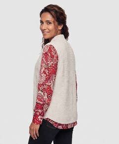 Dames vest beige