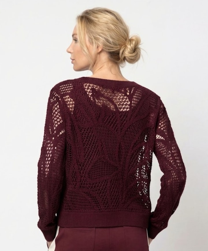 Dames trui bordeaux