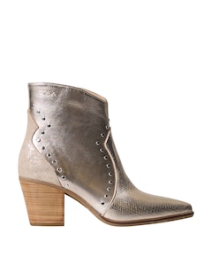 dames enkellaarzen goud