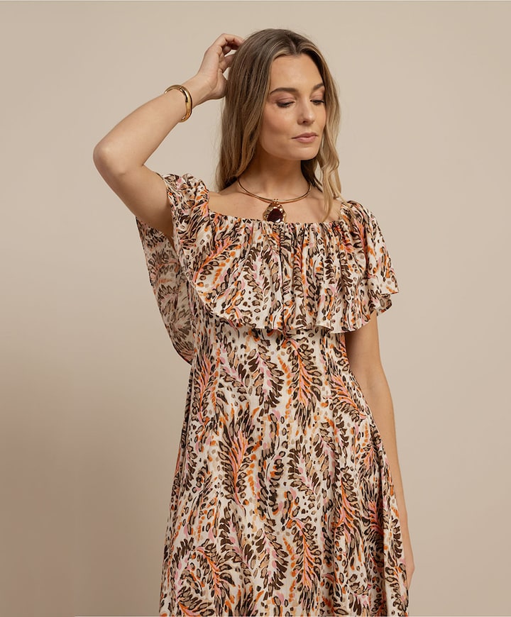 Dames jurk multicolor