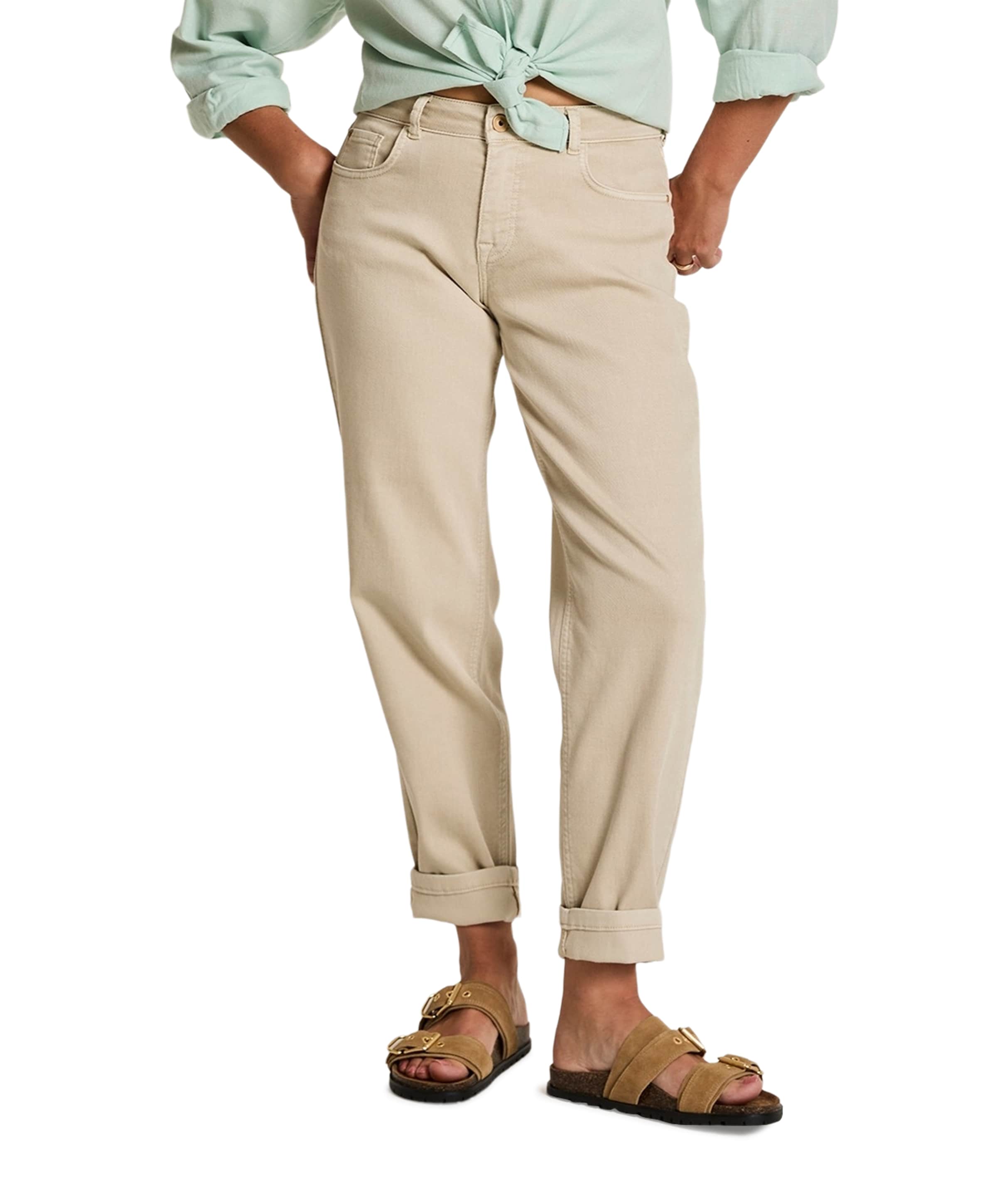 Carice (Carrot) - Moraira Vintage - dames broek beige