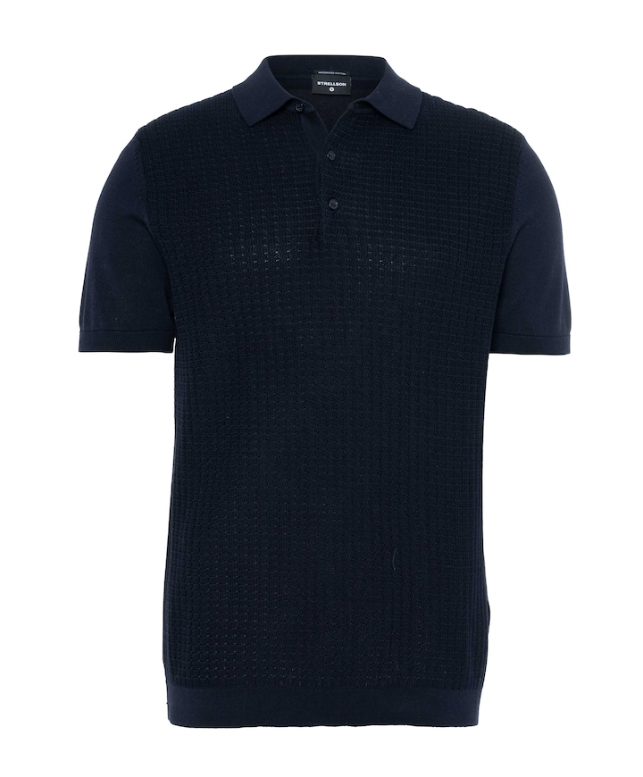 Heren polo blauw