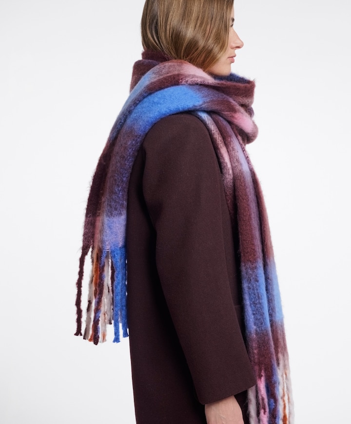 Dames sjaal blauw