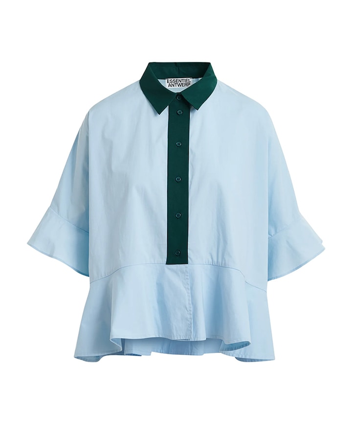 Dames blouse blauw