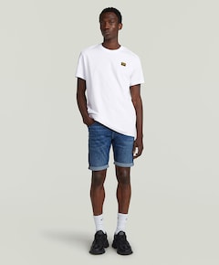 3301 Slim Short heren korte broek blauw