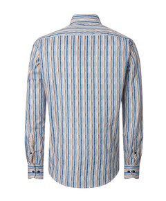 Heren overhemd lange mouw multicolor