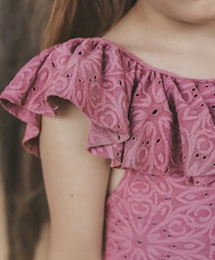 Meisjes badpak paars