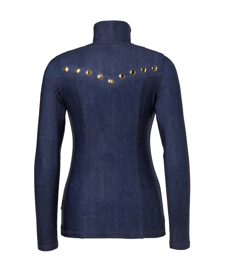Dames pully blauw