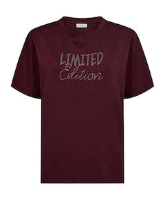 Dames T-shirt bordeaux