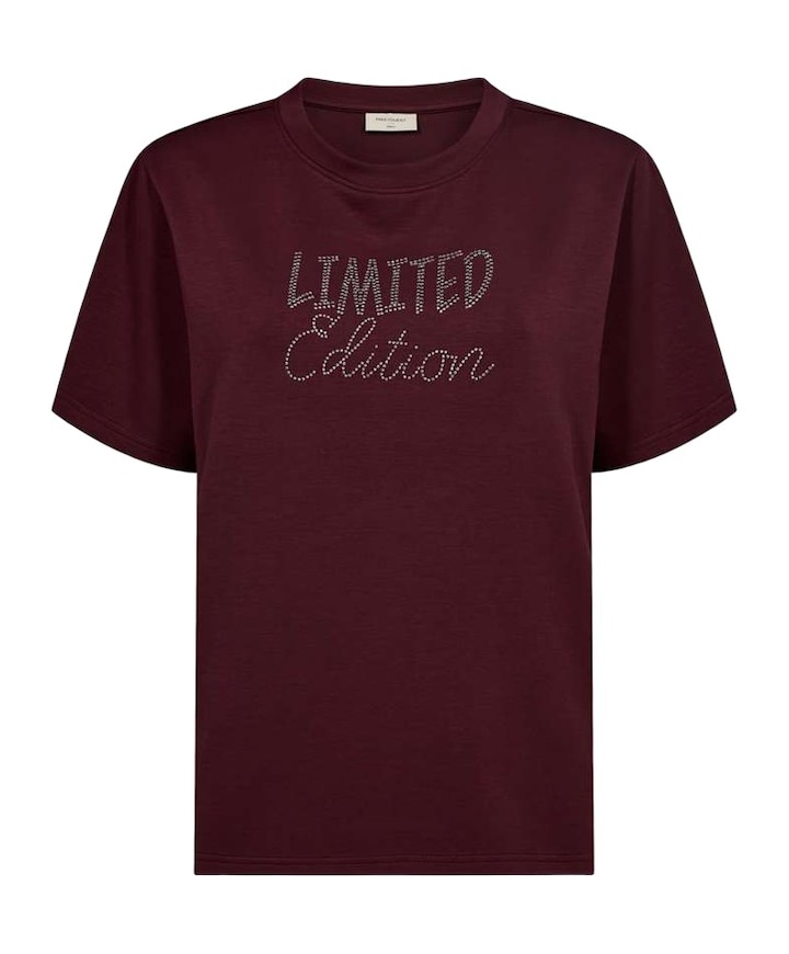 Dames T-shirt bordeaux