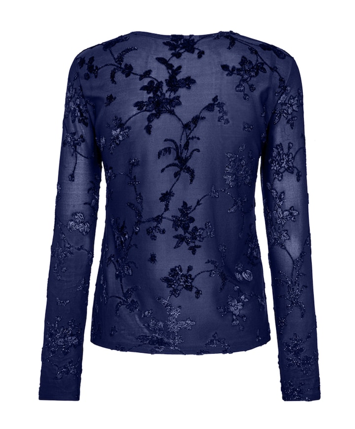 Dames blouse blauw