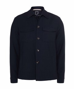 Heren overshirt blauw