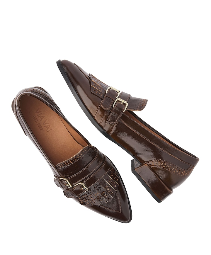 Jazz Lucy dames loafers bruin