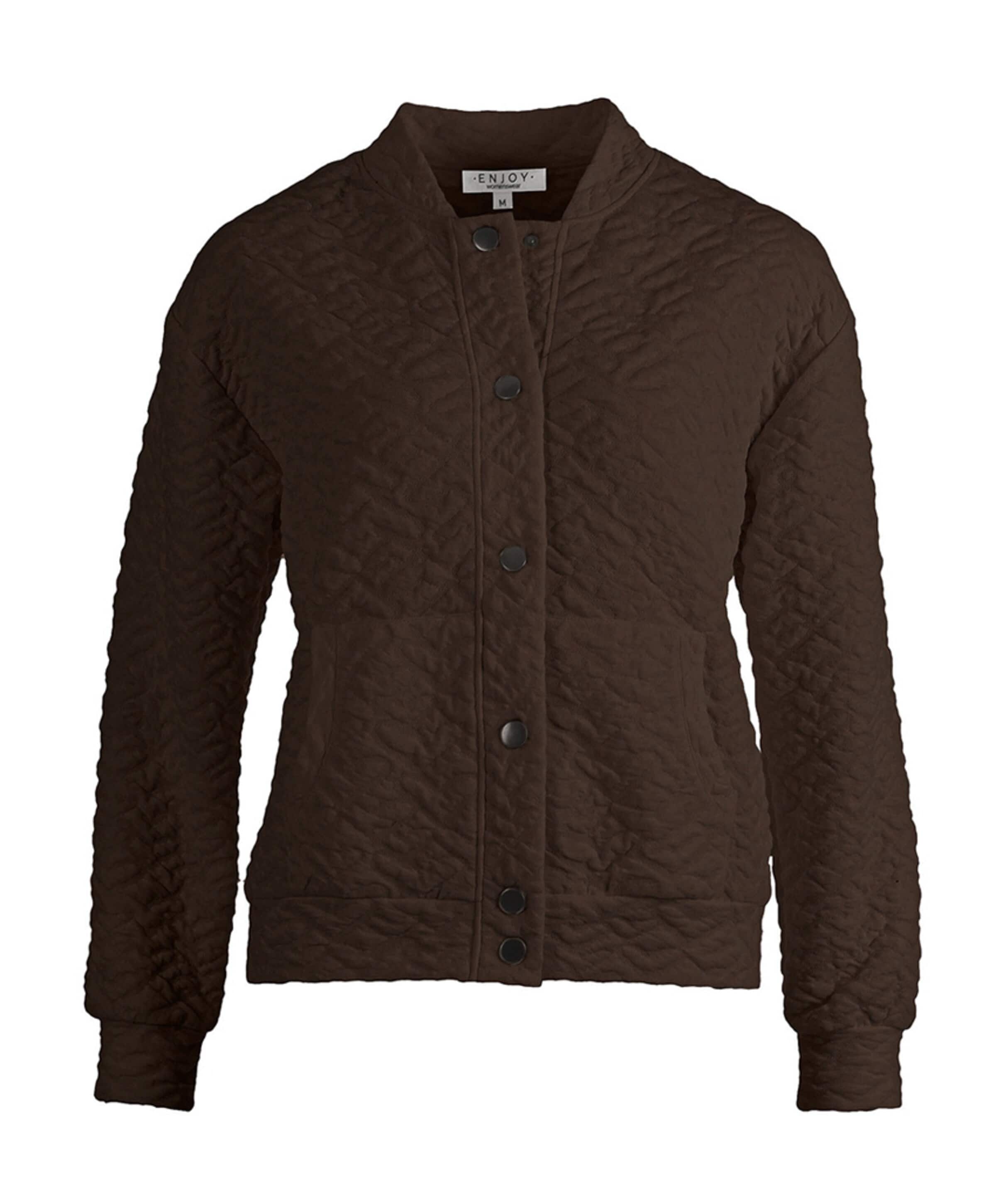 Dames jas bruin