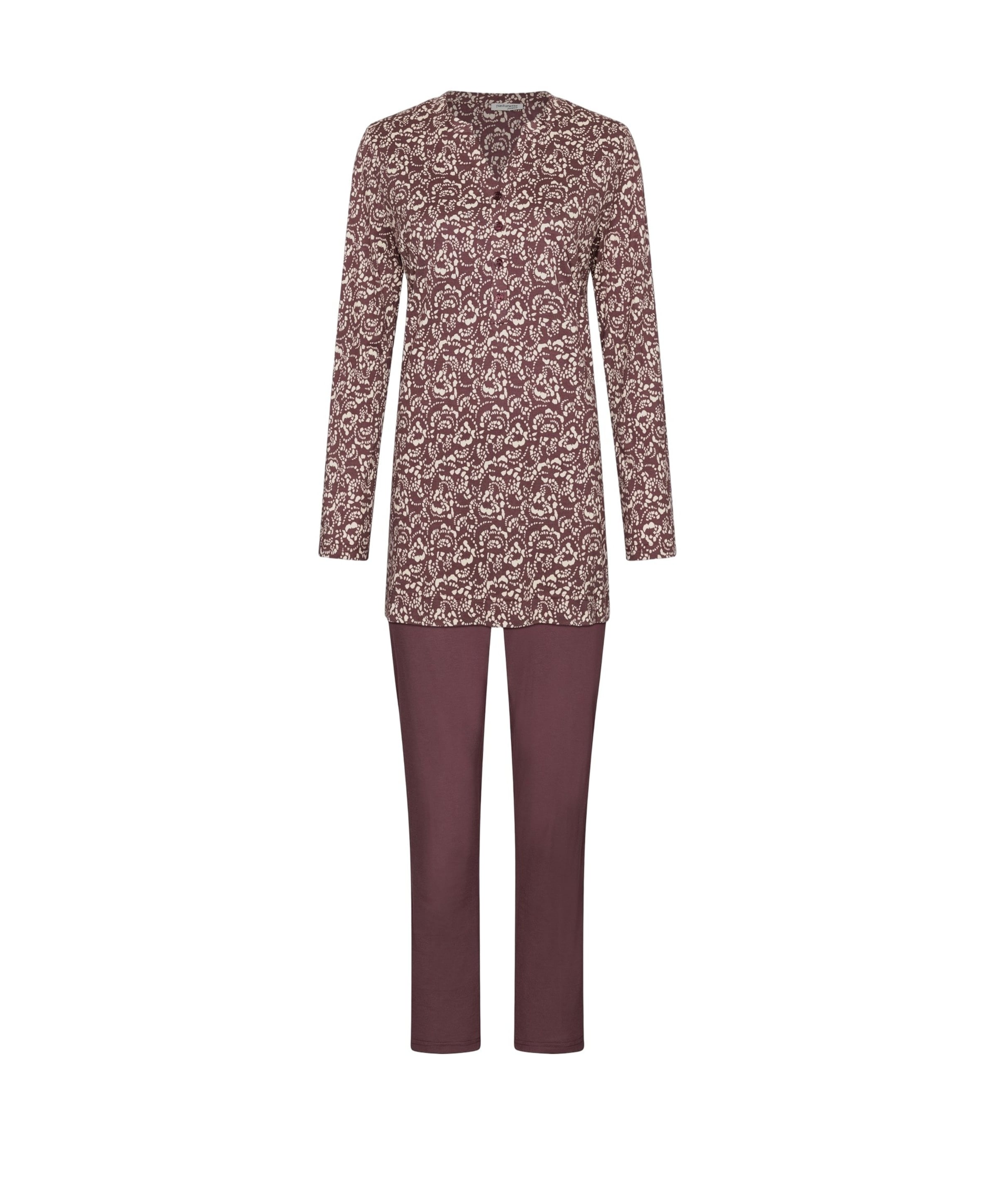 Dames pyjamaset bordeaux