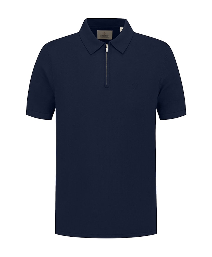 Heren polo blauw