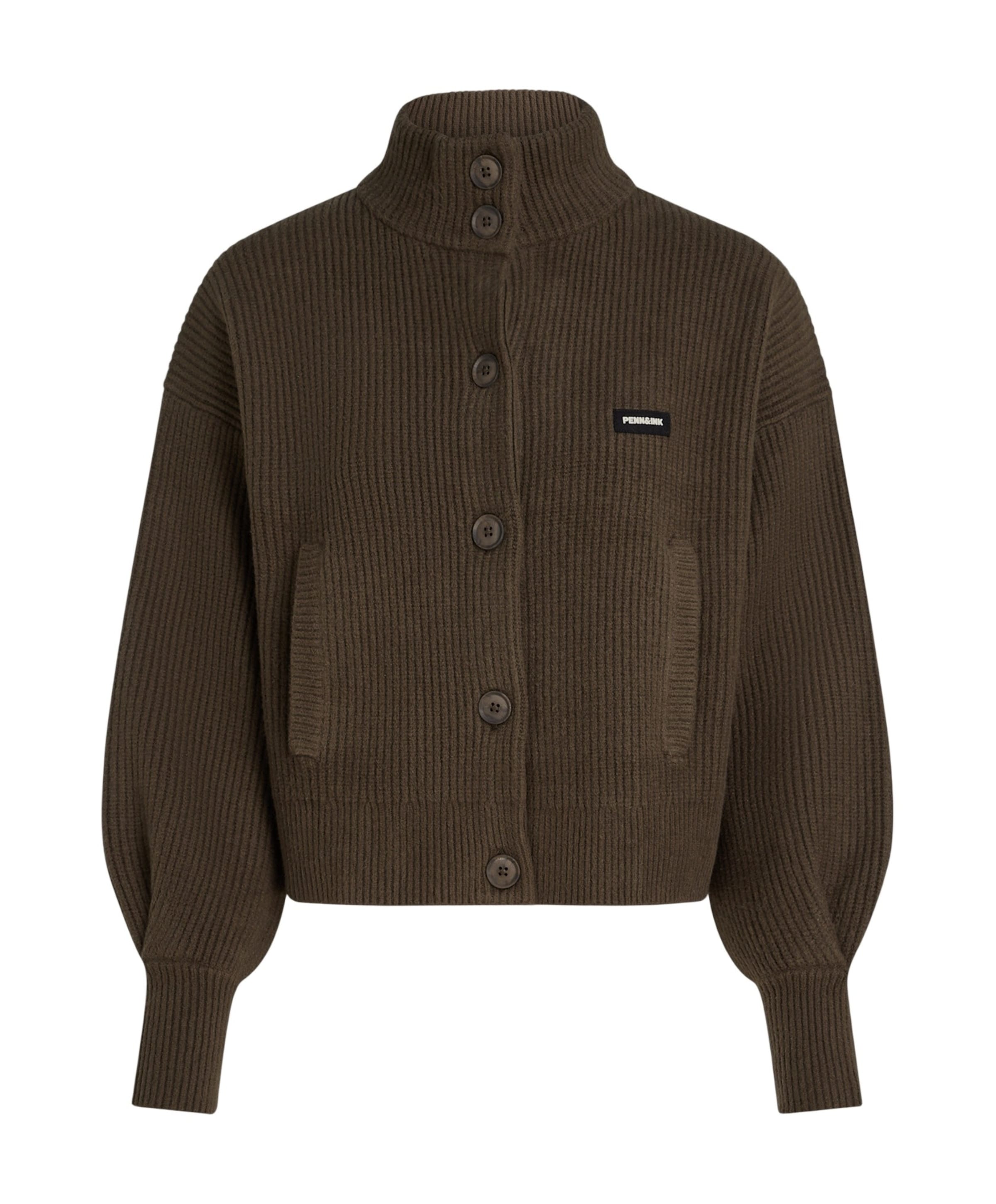 Dames vest bruin