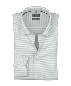 Heren overhemd lange mouw groen