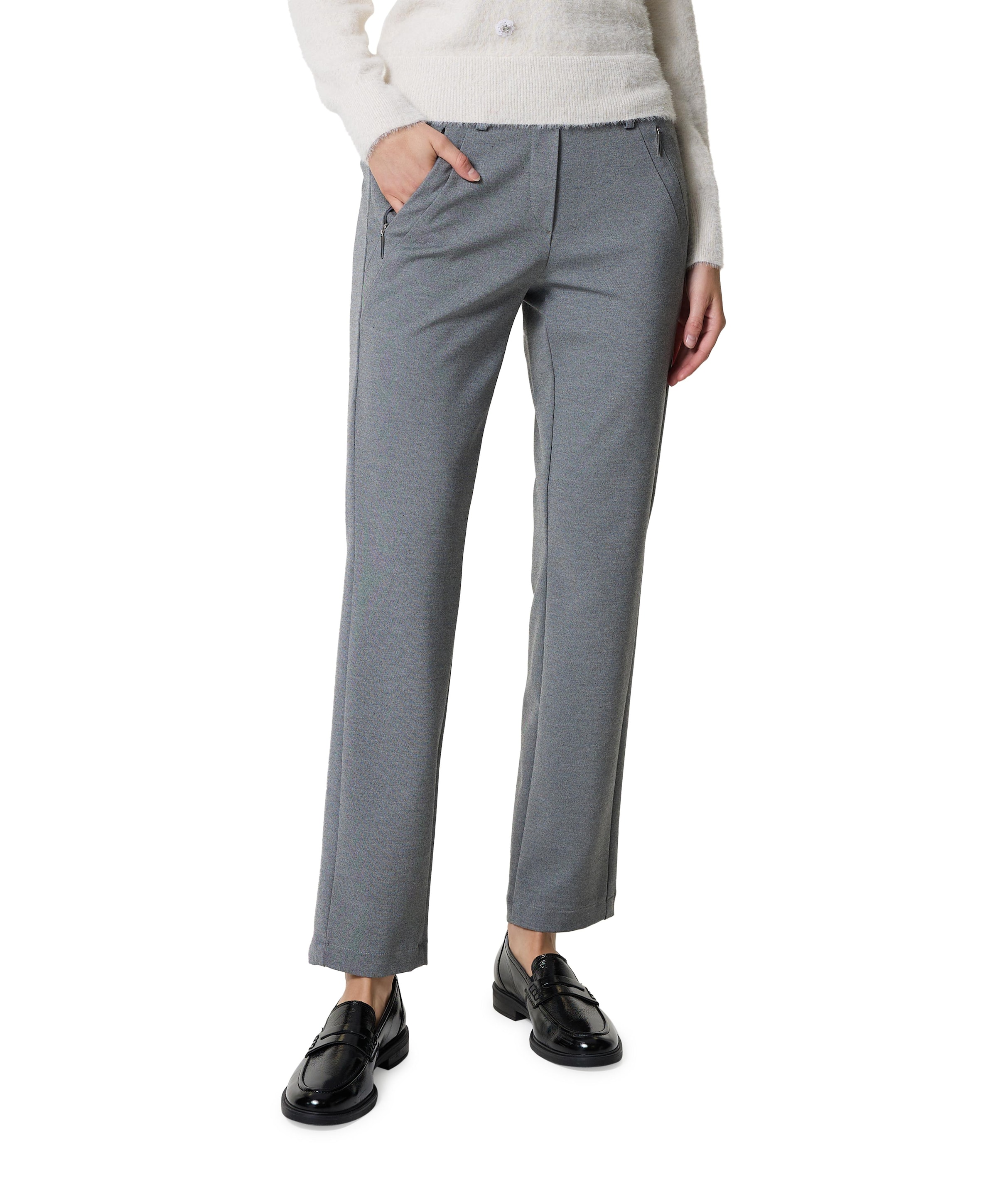 Pull On Slim broek grijs