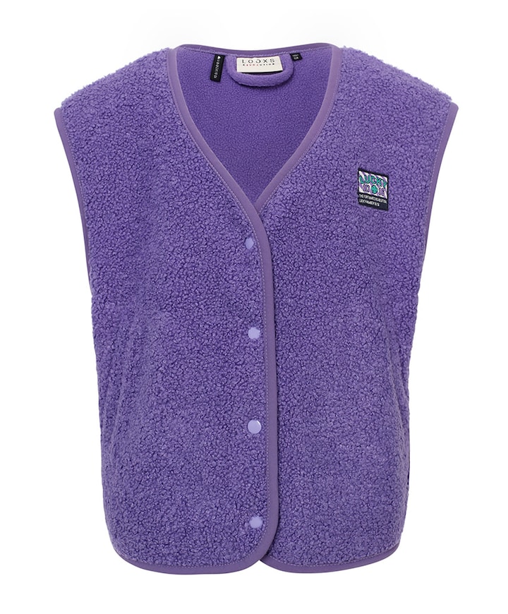 Meisjes gilet paars