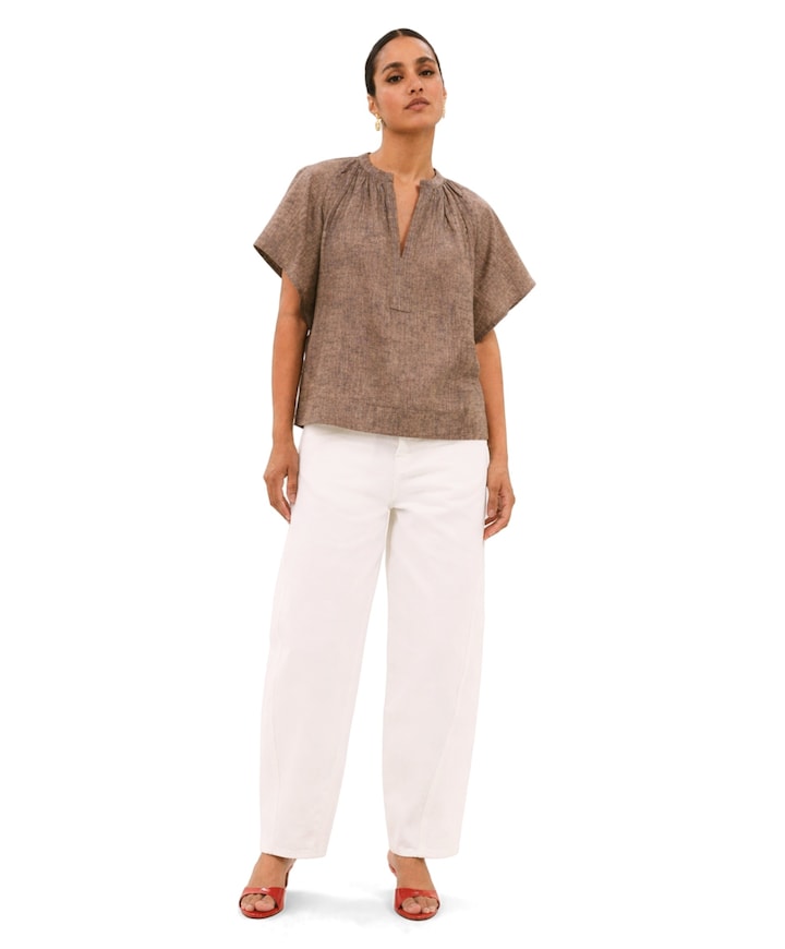 begum white jeans dames jeans wit