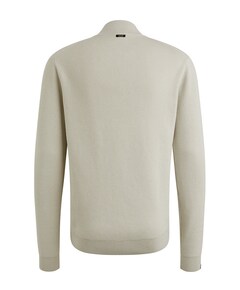 Heren trui met rits ecru