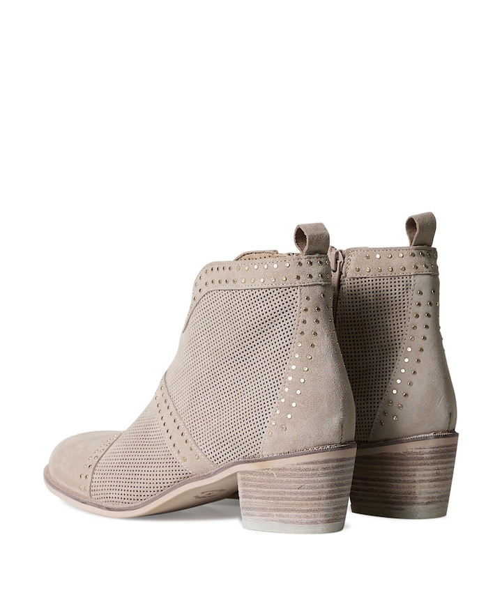 dames enkellaarzen grijs