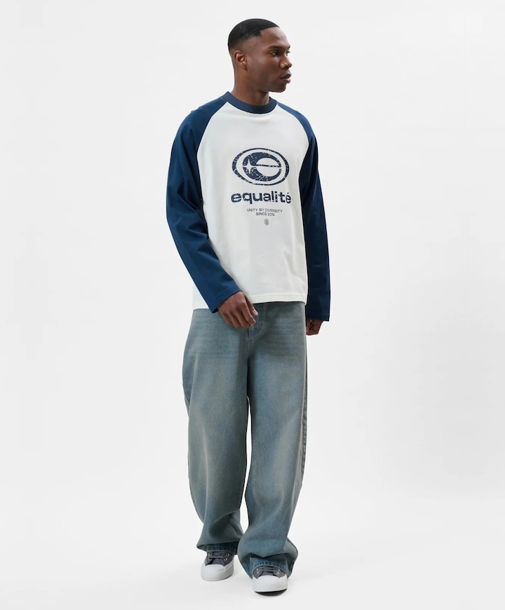 Uniseks longsleeve ecru