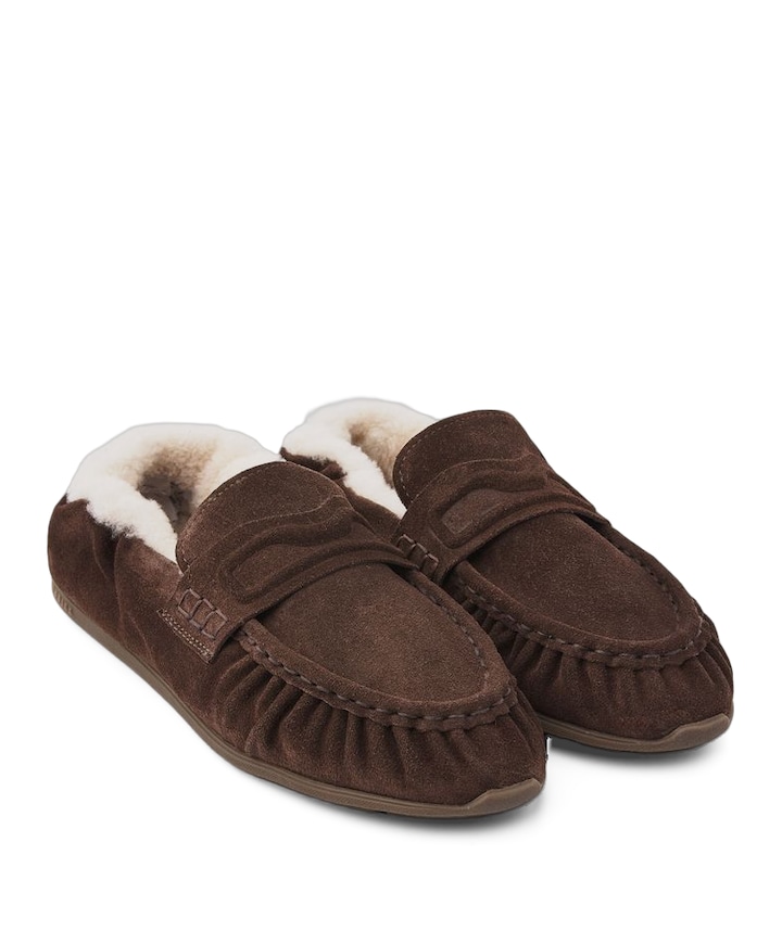 Riley Mio Fur (L) dames loafers bruin