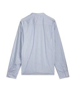 Heren overhemd lange mouw blauw