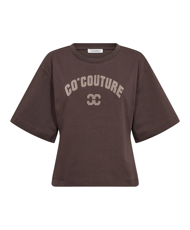 Dames T-shirt bruin