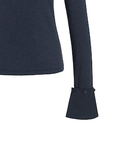 Dames longsleeve blauw