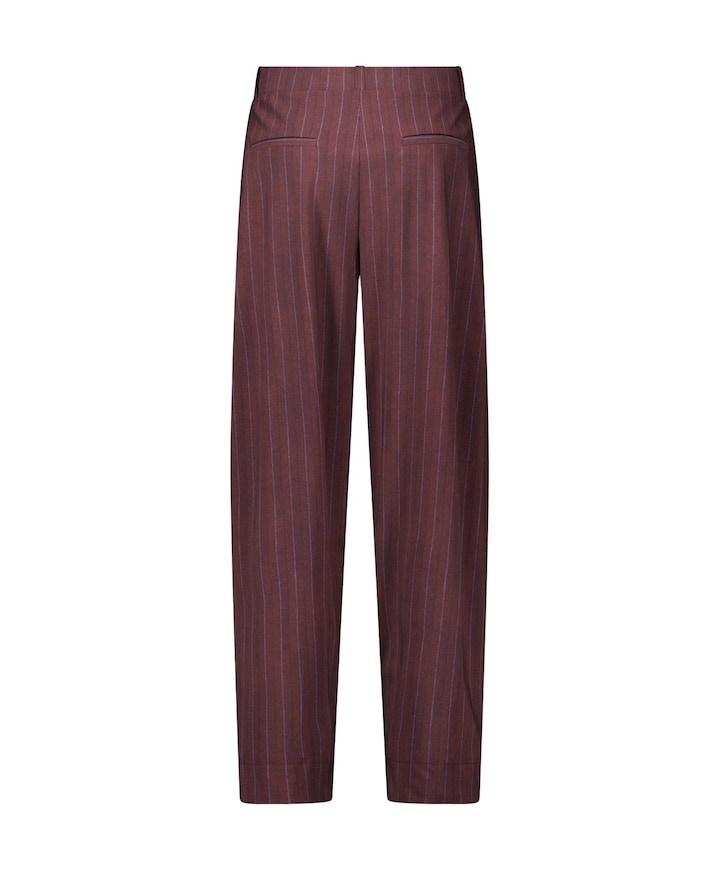 Marlise stripe dames broek bruin