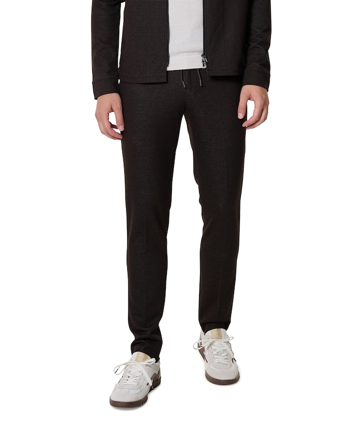Das Jersey Pants heren pantalon bruin