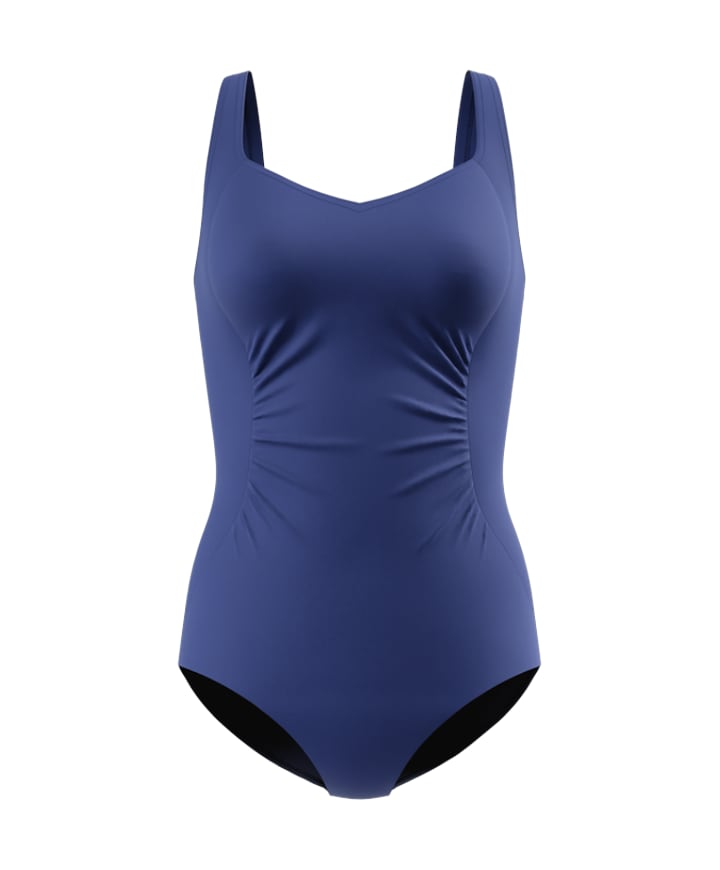 Dames badpak blauw
