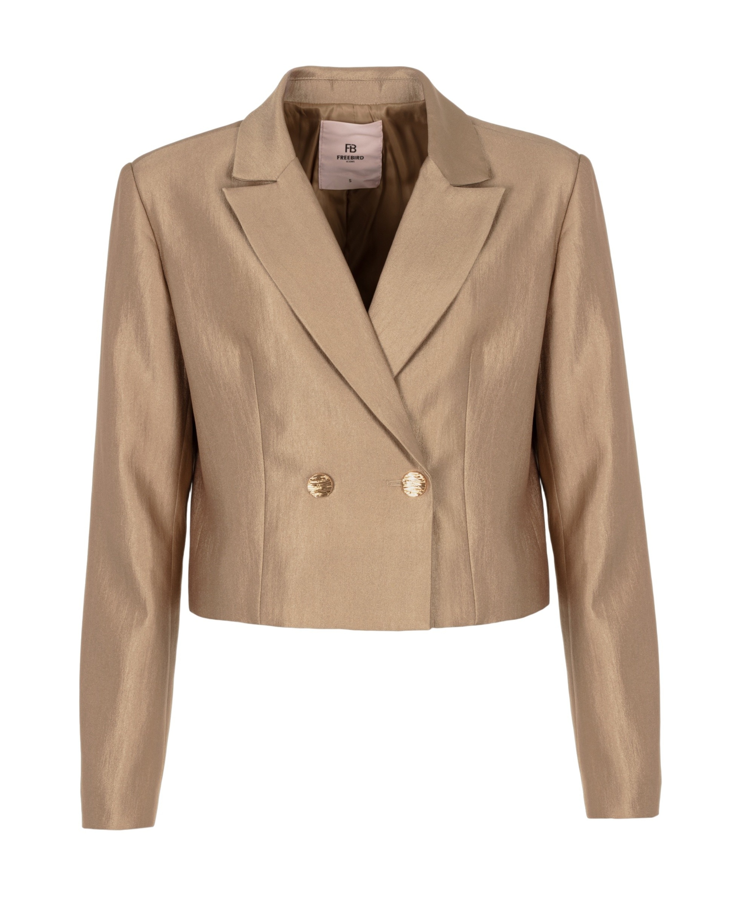 Dames blazer goud