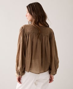 Dames blouse beige