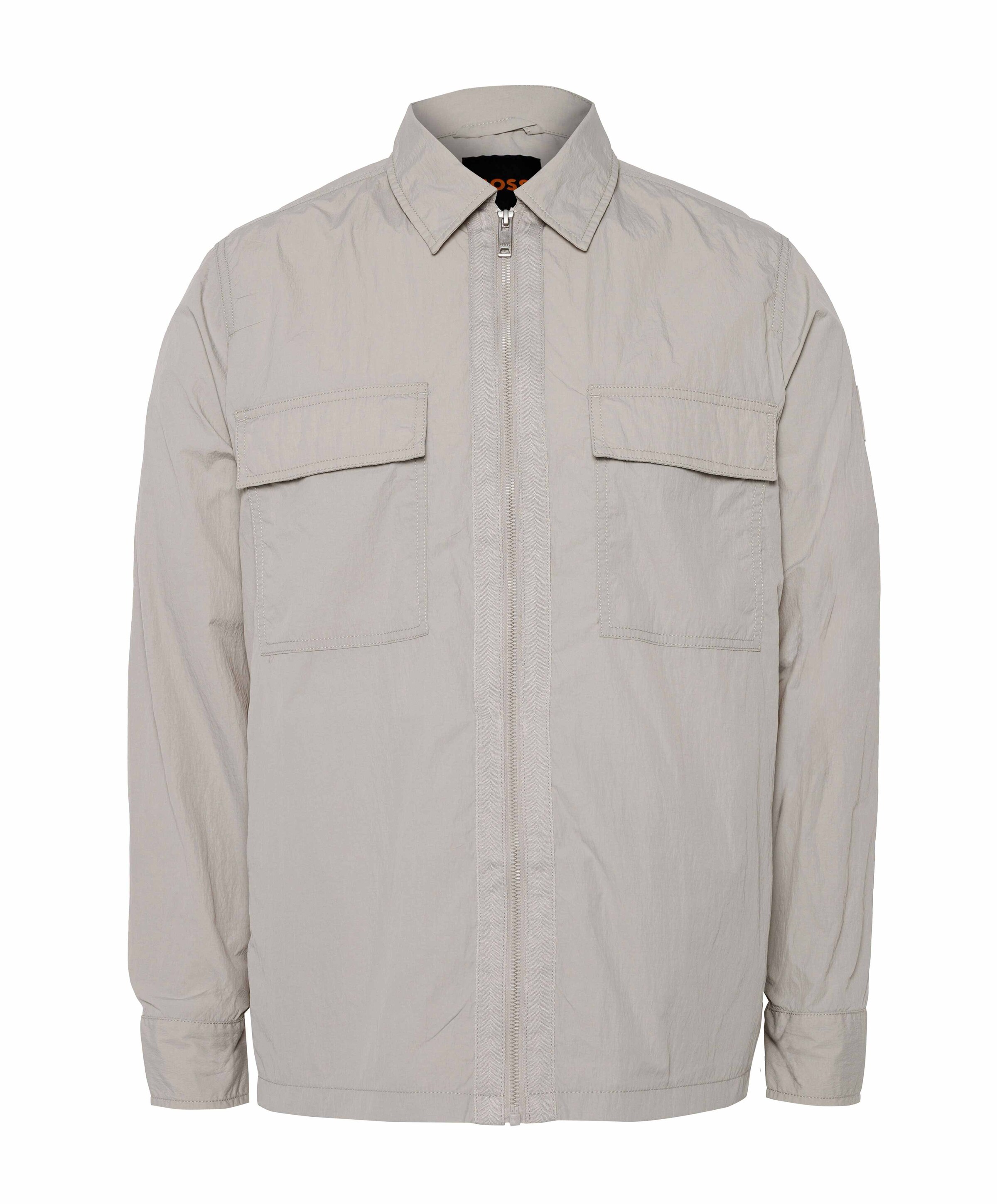 Heren overshirt grijs
