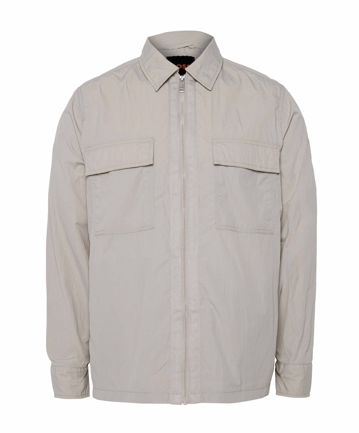 Heren overshirt grijs